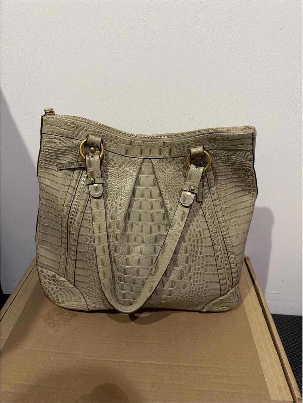 Brahmin Belinda Handbag Beige/Taupe - Picture 7 of 9